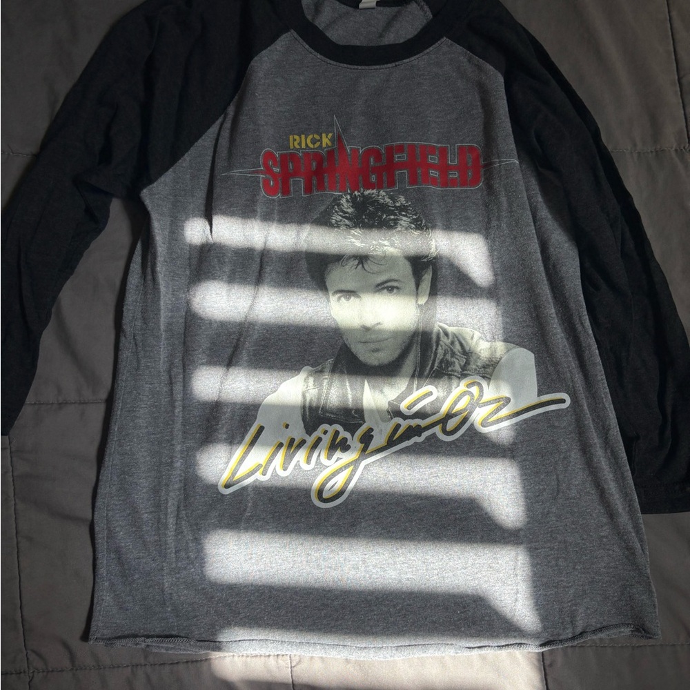 Rick Springfield Graphic Raglan Sleeve Shirt